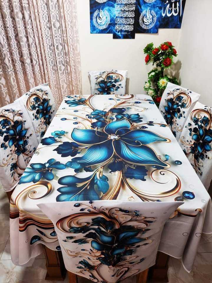 3d print korian velvet 7pcs table cloth