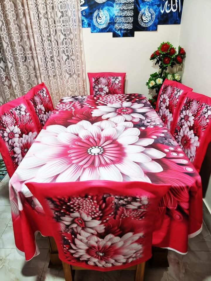 3d print korian velvet 7pcs table cloth