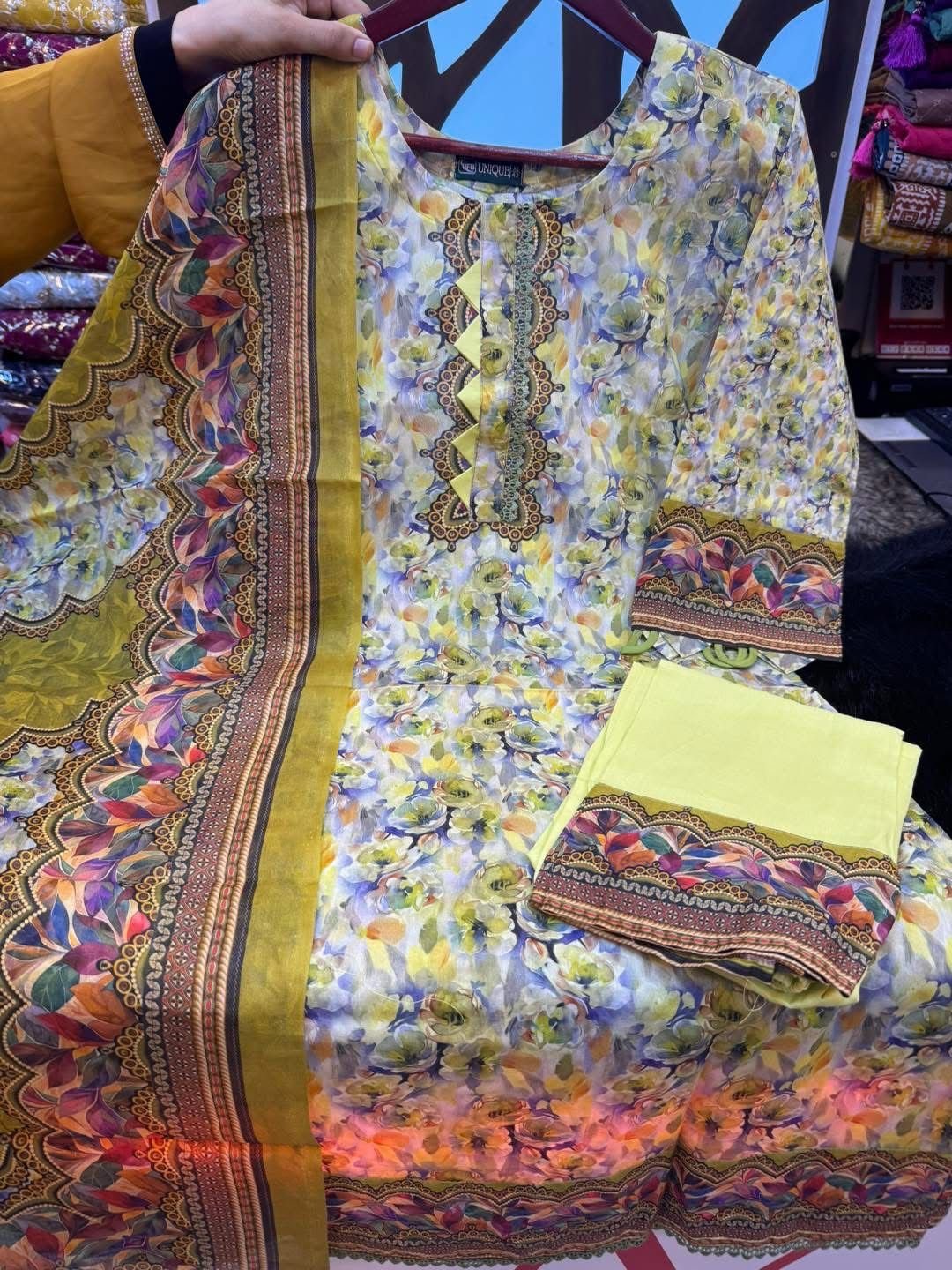 charizama print 3-piece dress – cotton body