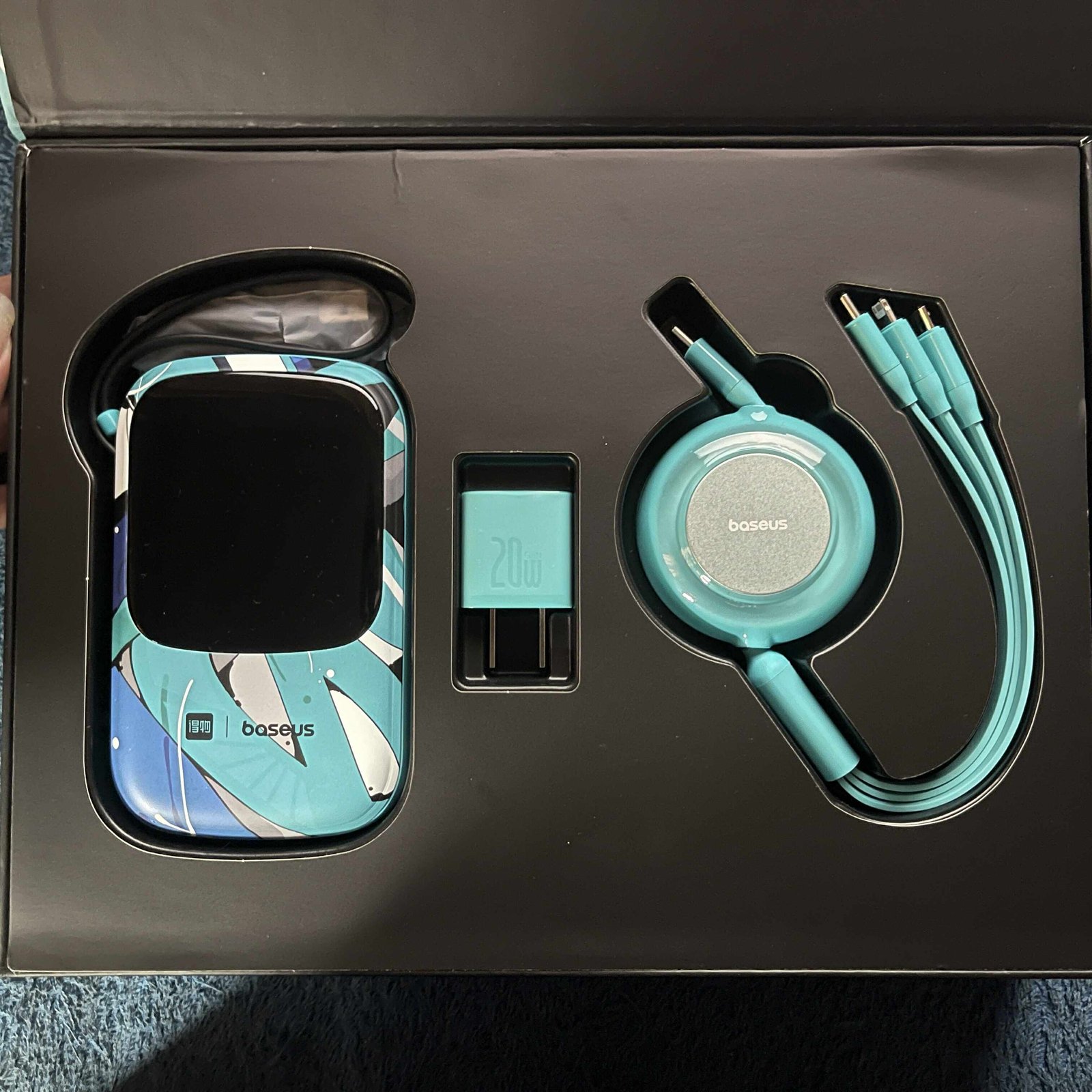 Baseus power bank, a portable charger designed to provide power to electronic devices