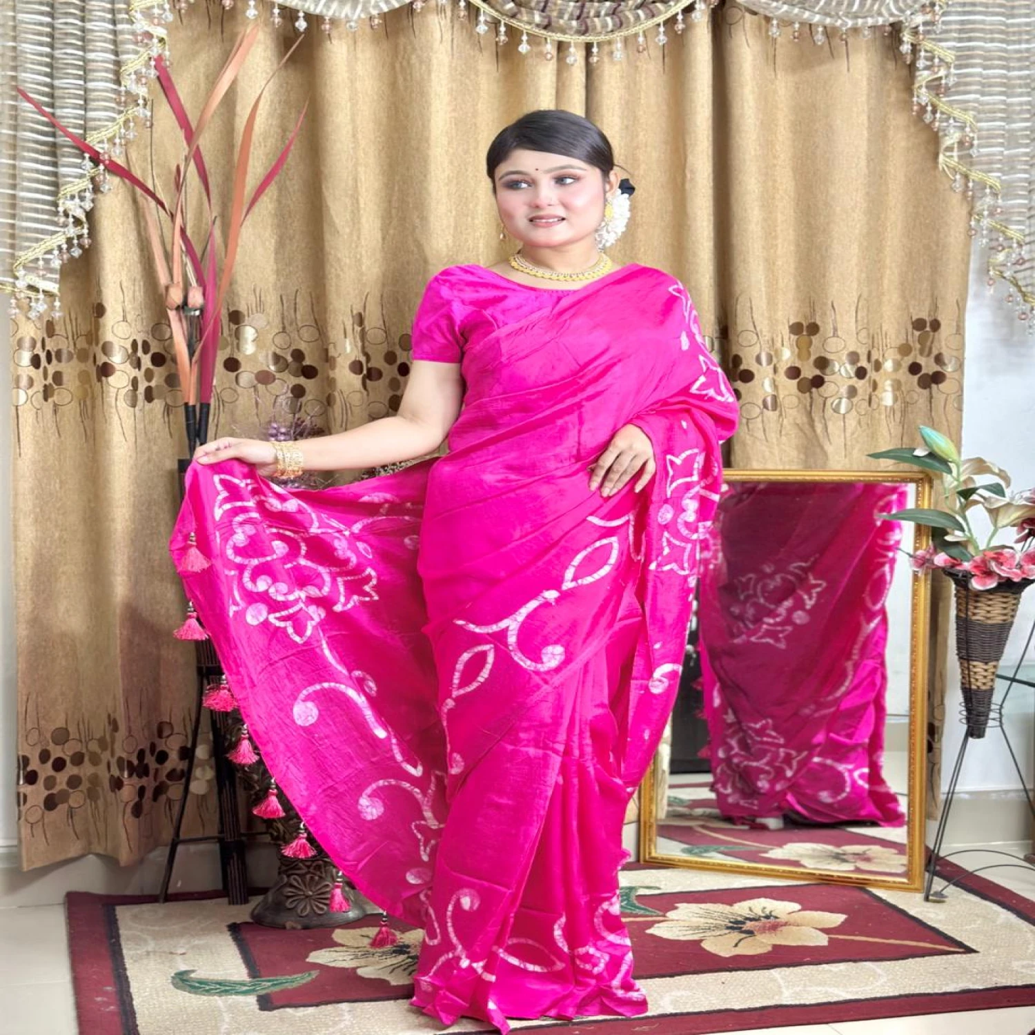 পূজার জন্য একদম পারফেক্ট টার্সেল সিল্ক শাড়ি!