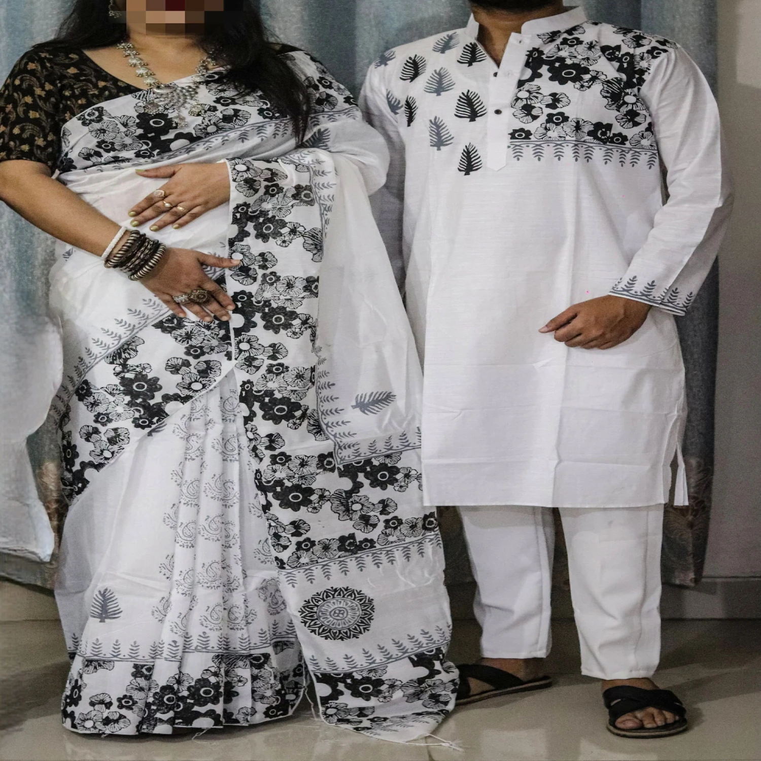 লাল-সাদা কাপল ড্রেস কালেকশন