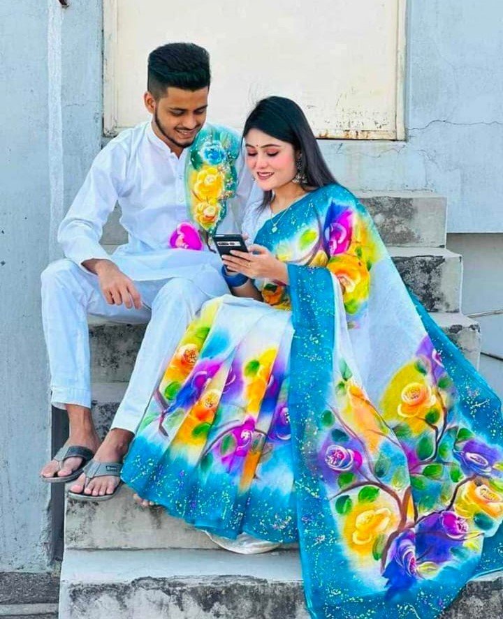 হ্যান্ড প্রিন্ট কাপল সেট